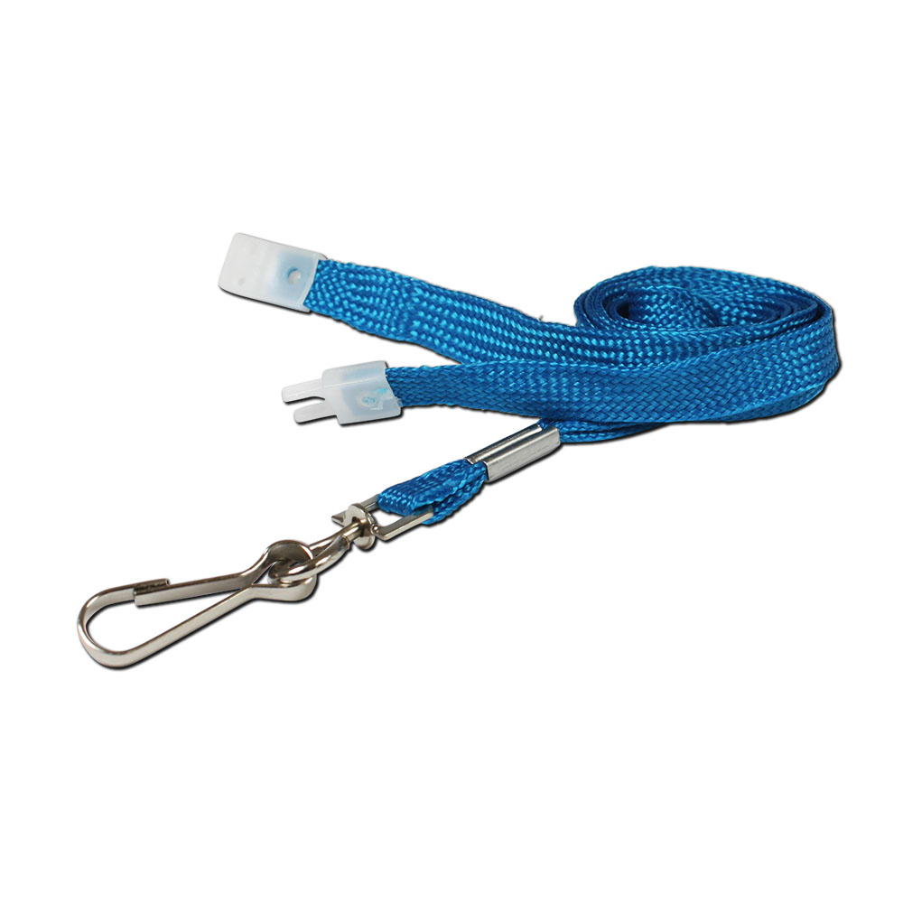 Lanyard with a metal clip